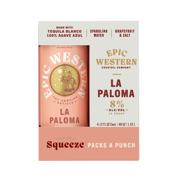 Epic Western La Paloma Cocktails 4- Pack