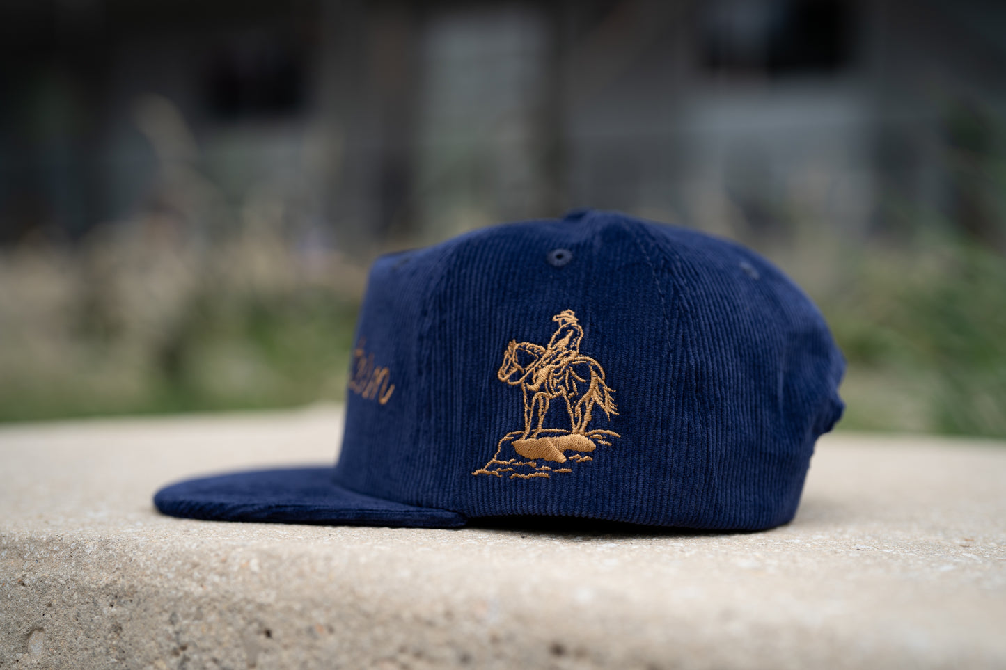Epic Western Navy/Gold Cord Hat